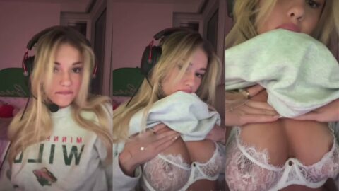 Breckie Hill See Through Lingerie Video Leaked